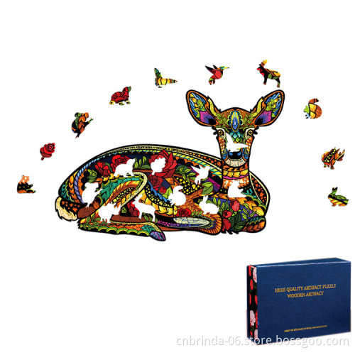 adult 3d diy creative puzzle games brain teaser puzzle for custom birthday gift jigsaw 3D wooden puzzle 3 size S M L